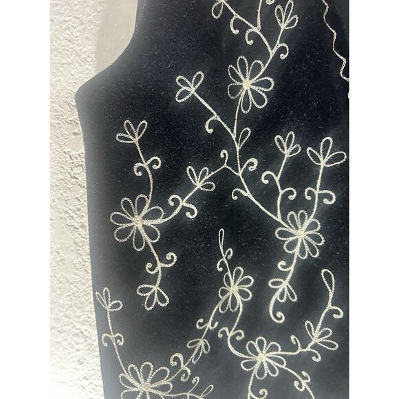 Asapo Womens Genuine Suede Leather Button Front Vest Black And White Size 1x - Picture 3 of 4